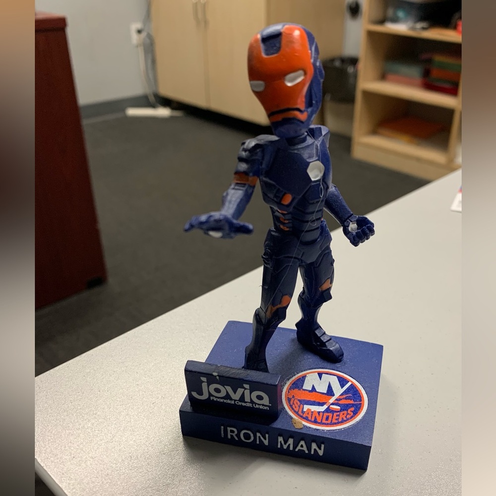 Marvel Iron Man Bobble Head- Islanders colors